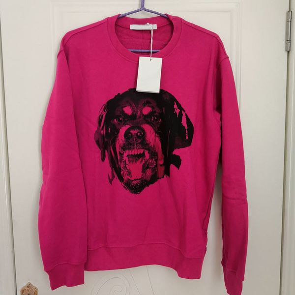 

fashion designer brand spring clothing give for men rose rottweiler 3d print cotton casual hoodies pullover sweatshirt hoody, Black
