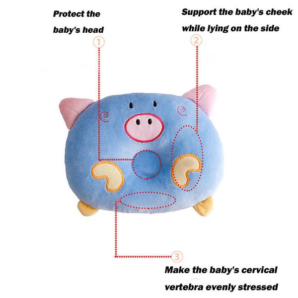 

2018 new baby shaping pillow prevent flat head infants cute swan bedding pillows newborn boy girl shaping pillow 0-24 month