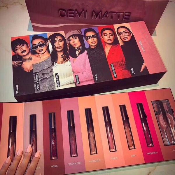 

In tocknew makeup brand beauty demi matte lip tick 15pc et liquid matte 15color lip glo gift