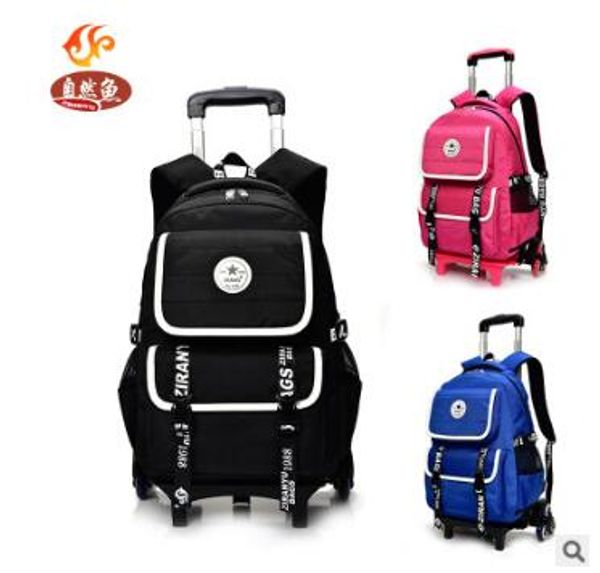 

kid school backpack on wheels trolley school backpack bag for boys kid's luggage rolling bag children wheeled for kids