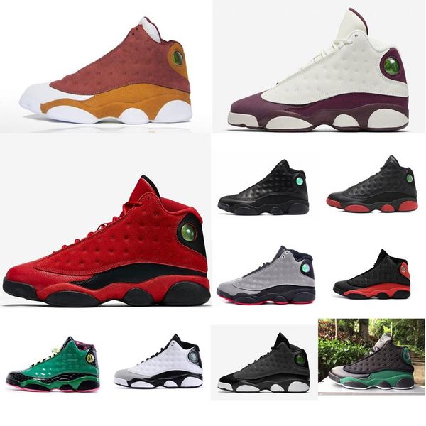 

Men jumpman 13 xiii ba ketball hoe 13 db black infrared white green red olive j13 air flight aj13 neaker boot for ale with box