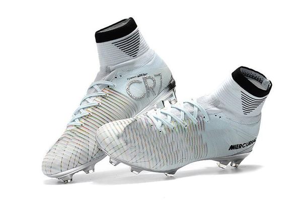 

2019 new men cristiano ronaldo mercurial superfly iv fg cr7 501 boot white golden soccer shoes,chapter 5 mens training sneaker cleats, White;red