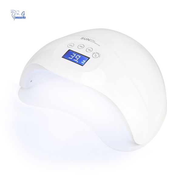 

gustala sun5 plus uv led nail lamp intelligent touch-screen nail dryer 48w 24leds with 4 time modes professional dryer lamp