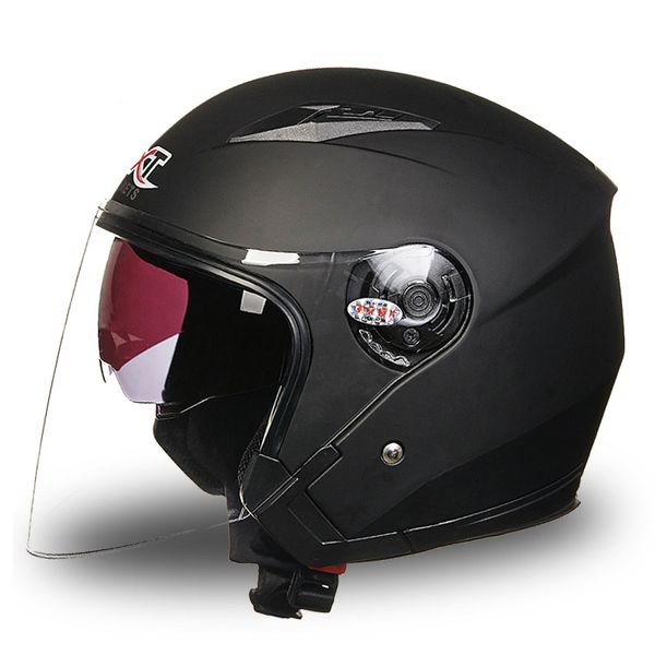 

men&women motorcycle half-cover helmet with double lenses four seasons anti-uv electric vehicle helmet quality&safety