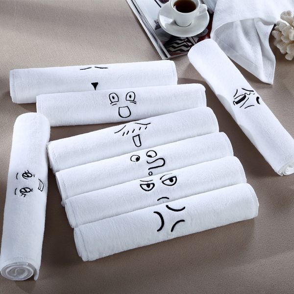 

2018 new toalha de praia serviette de plage towels, cotton, adults, plus cotton lovers face towel, soft water white