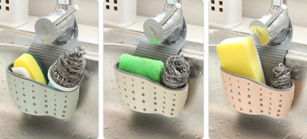 

new housekeeping kitchen sponge drain holder wheat fiber sponge storage rack basket wash cloth or toilet soap shelf organizer