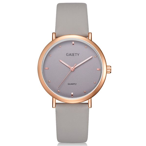 

quartz watch woman watches leather band ladies quartz round wrist watch watches female clock montre femme, Slivery;brown