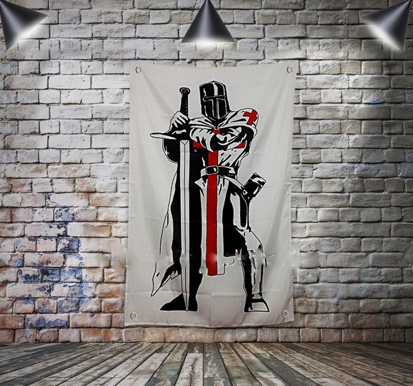 Grosshandel Freimaurer Templer Flagge Fahne Polyester 144 96 Cm