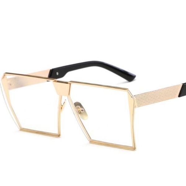 

square dazzle color sunglasses women retro big box, White;black