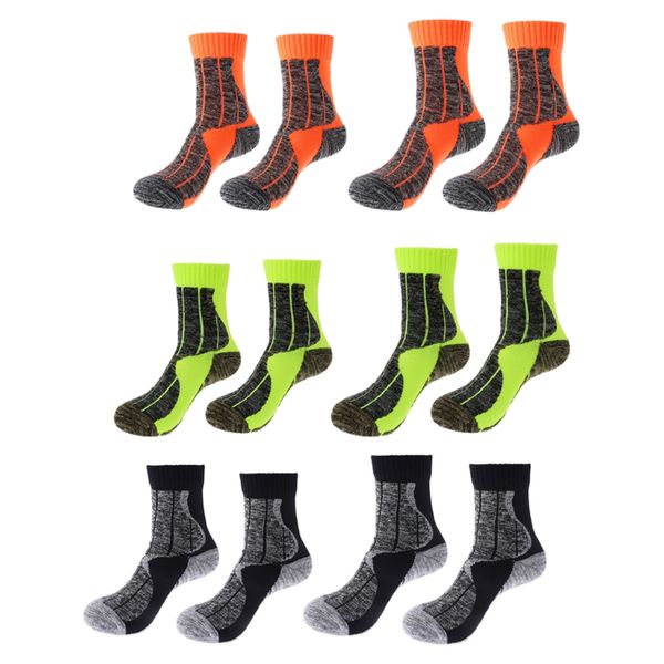 

1pair cotton blend winter warm outdoor sports camping hiking ski socks snowboard thick thermal sock, Black