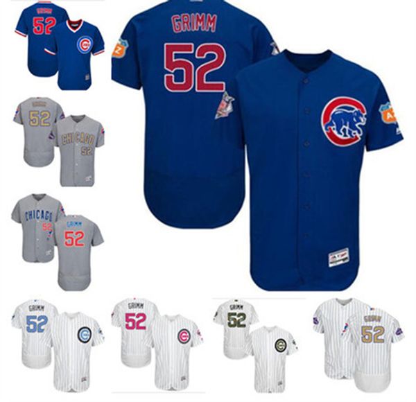 

wholesale men women youth majestic custom cubs jersey #52 justin grimm home blue grey white glod kids girls boys champions baseball jerseys, Blue;black