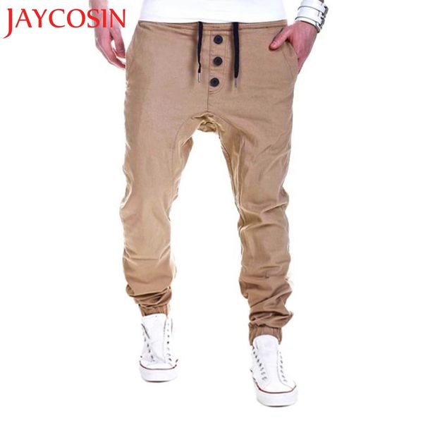 

jaycosin newly 2018 mens trousers sweatpants harem pants slacks casual jogger dance sportwear baggy dropshipping aug 9, Black