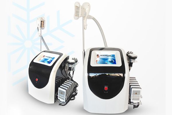 

cryolipolysis cavitation rf lipo laser cool cryo shape slimming machine 40k 8 inch touch screen in usa, Black;white