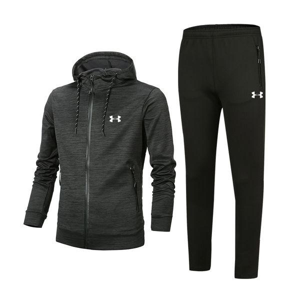 

designer tracksuit 2018 version spring autumn mens tracksuits fashion zipper suit +pants mens casual sweatshirt sport suits, Gray