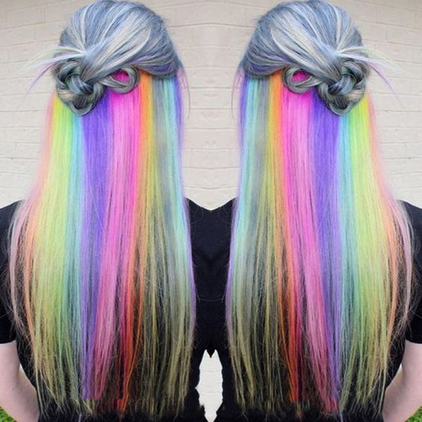 Wtb Long Straight Clip On Hair Pieces Women Girls 1 Clip In