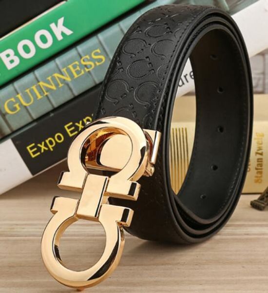 

2018new fashion mens business belts luxury ceinture automatic buckle genuine leather belts for men waist belt ing, Black;brown