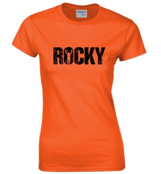 

humor sayings t shirt women's rocky balboa t-shirt artwork tee shirts summer ladies basic tshirt girl hop hip streetwear, White