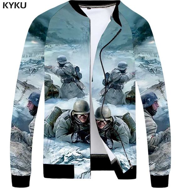 

kyku jacket men character coat russia war blue 3d print jackets anime thin slim funny mens clothing casual spring new, Black;brown