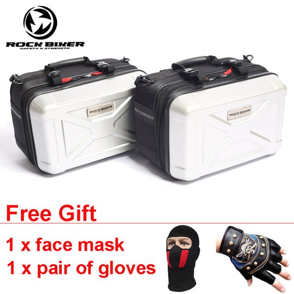 

rockbiker hard waterproof motorcycle bag luggage bags saddle tank bag sacoche bauletto alforjas moto maletas motocicleta mochila
