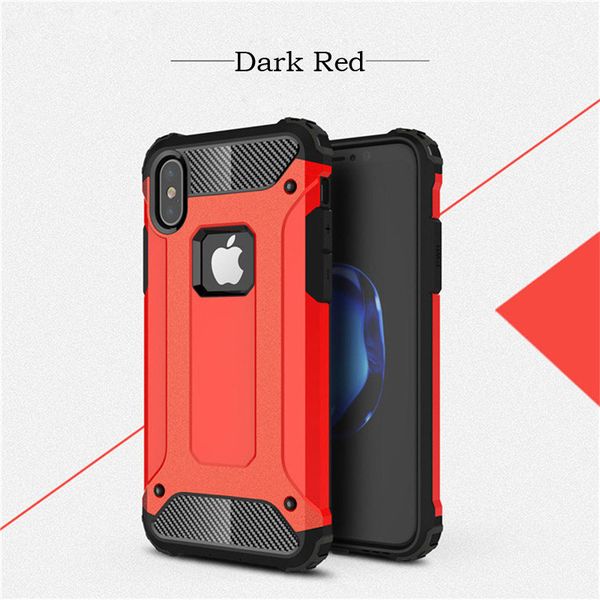 

for iphone 7 case combo shockproof for iphone x case hard plastic soft tpu rubber for goophone armor phone case