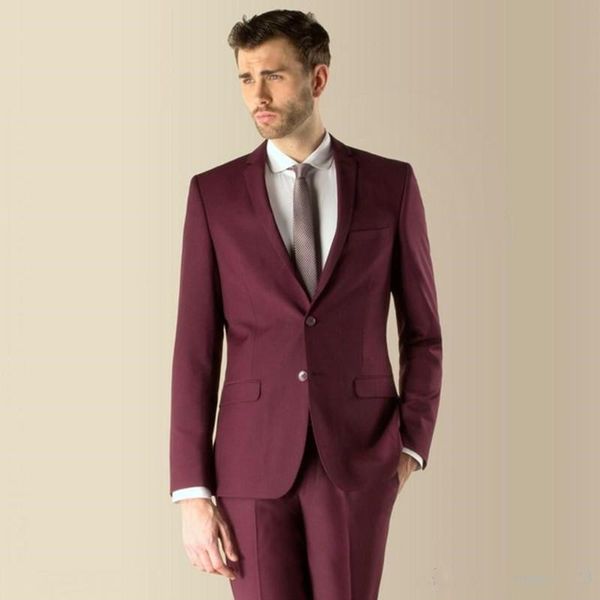 

new classic design two buttons burgundy groom tuxedos groomsmen man suit wedding men's blazer suits (jacket+pants+tie) 301, Black;gray