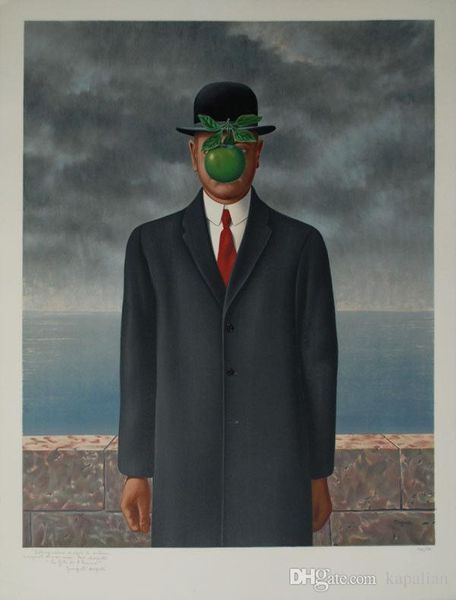 

Free Shipping Magritte The Great War Oil Painting Art Posters Prints Wall Paper Home Decor 16 24 36 47 inches