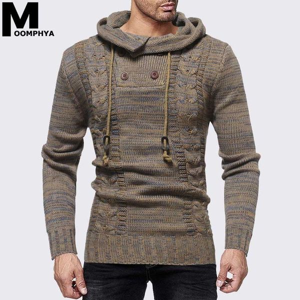 

moomphya hooded knitted sweater men pattern sweater pullover men stylish sueter hombre winter pull homme, White;black