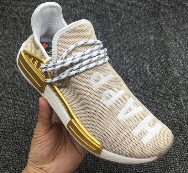 human race white and gold