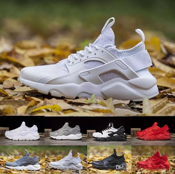 

Air Huarache Ultra кроссовки тройной белый черный Урачей кроссовки для мужчин женщин на о