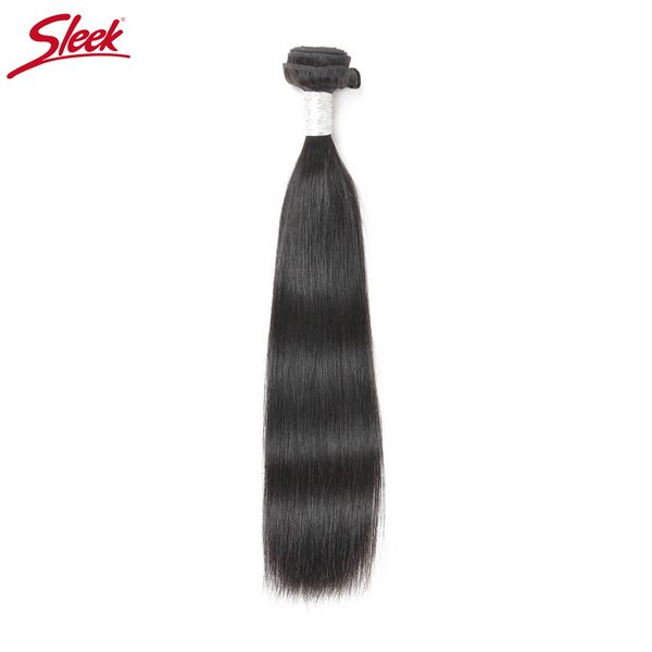 

sleek remy straight brazilian hair weave bundles 1 piece deal natural color human hair extension 8 to 30 inch human bundles, Black;brown