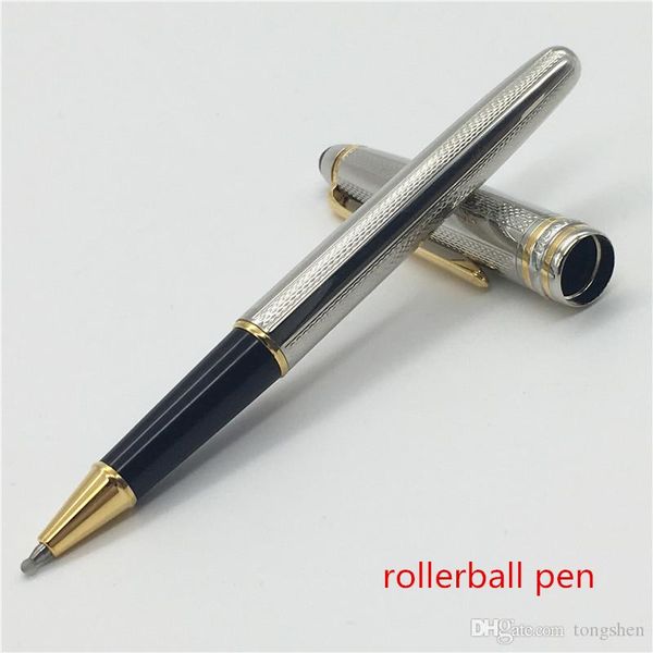

бесплатная доставка - высокое качество золотой клип роскошная ручка 163 ленты шариковая ручка канцелярские принадлежности канцелярские шарик, Blue;orange