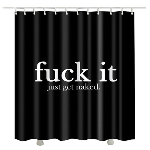 

badkamer curtain for bath room polyester fabric new design black douchegordijn shower curtain funny