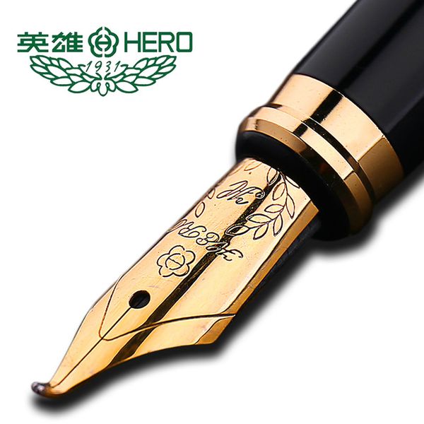 

authentic standard type hero frosted 6006 metal calligraphy pen art fountain pen iraurita ink 0.5mm /1.0mm gift box set