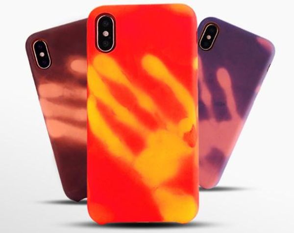 

Изменение цвета тепловой индукции телефон чехол для iPhone 7 8 6 6 S плюс крышка ТПУ Кок
