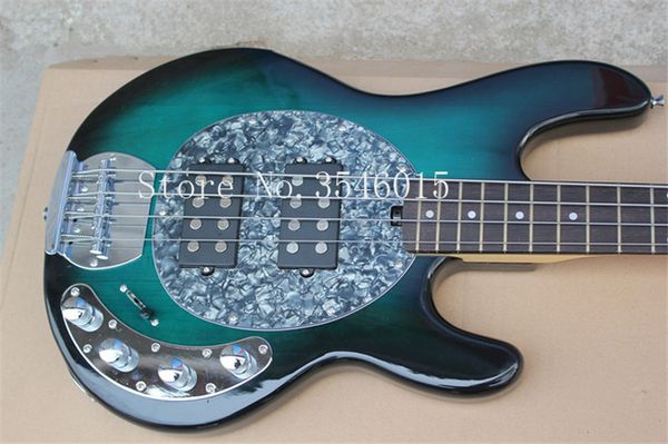 Heißer Verkauf Hoher Qualität Aktiver Pickup Blauer Musik Mann Stingray 4 Saiten Elektrischer Bass Freies Verschiffen