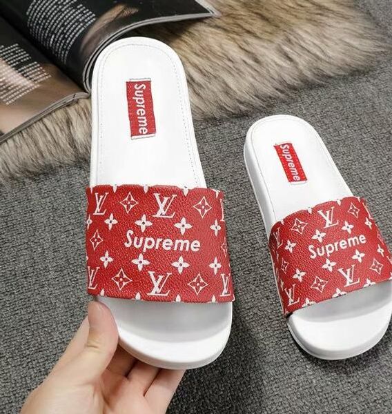 

летние сандалии мужские и женские модные тапочки пляжная обувь женские кожаные шлепанцы марки мальчики и девочки тапочки Good qualit L7118