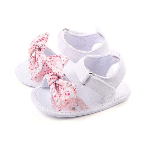 

sweet summer baby shoes girl princess big bow floral first walkers soft soled anti-slip kids footwear 0-12m