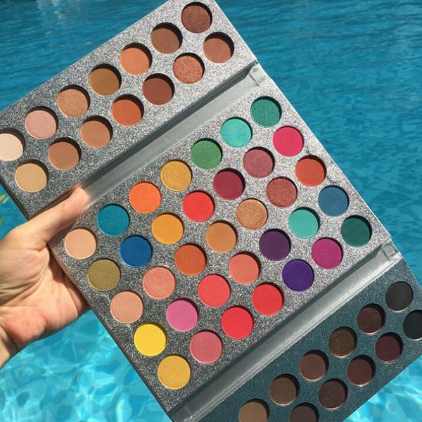 

2018 makeup beauty 63 color eye hadow palette gorgeou me eye hadow tray eye co metic dhl hipping