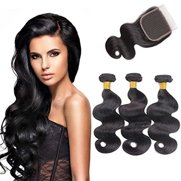 2019 Hot Sale Mink Brazilian Virgin Hair Bundles With Frontal