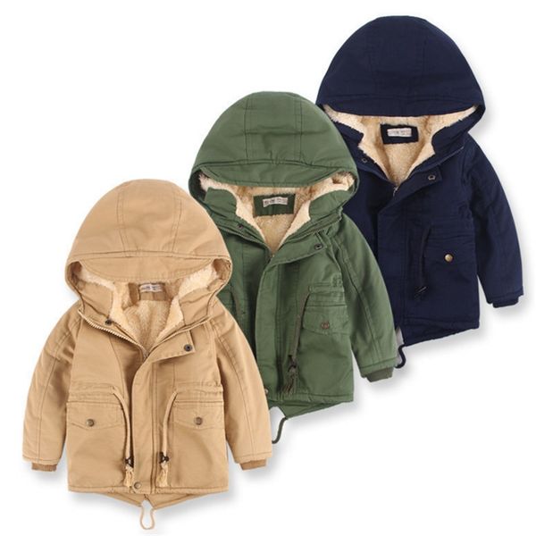

boys swallowtail hoodies jackets baby boy winter padded cotton coat classical casual rope kids jacket fur cashmere thickening jacket 3-10t, Blue;gray