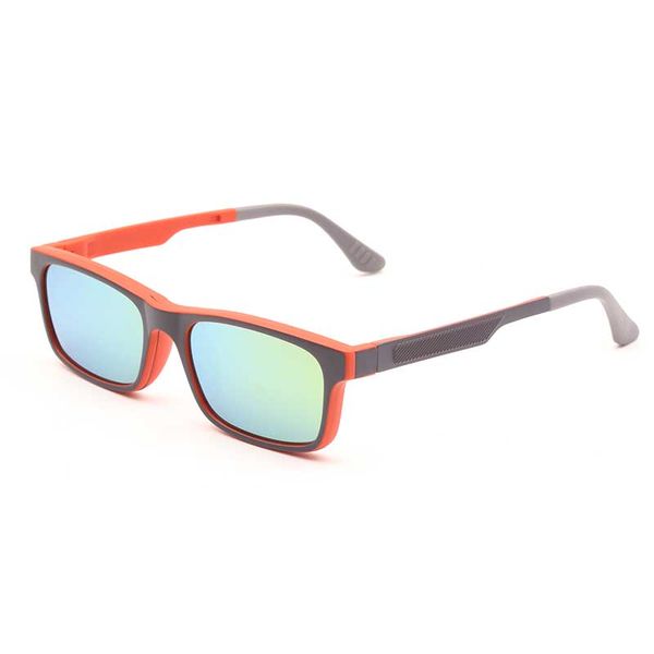 

c007 magnetic polarized glasses clip-on optical eyewear prescription flexible full rim square plastic men and women eyeglasses, Silver