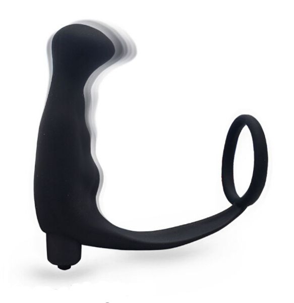 Homens Sexy Brinquedos Silicone Macho Massager Massager Cock Anel Anal Vibrador Butt Plug para Homens Adulto Erotic Sexo Anal Brinquedos Anel de Pênis