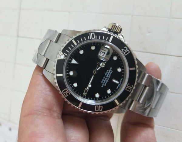 

2 style version 114060 116610 bp factory production automatic mechanical 2836 movement 40mm ceramic sapphire mens watches, Slivery;brown