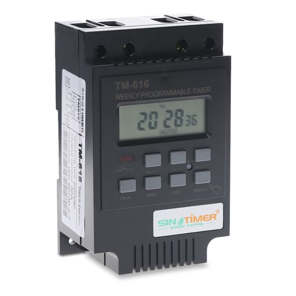 Freeshipping 220 V Controllo Temporizzatore di alimentazione Controllo interruttore timer CA Controllo di uscita: Strumento elettronico relè temporizzato 30A 250 V CA