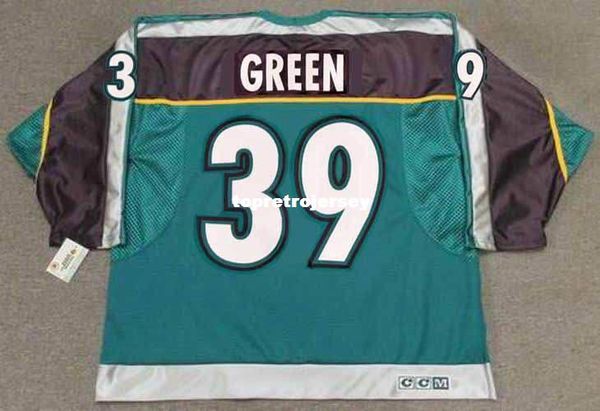 

wholesale mens travis green anaheim mighty ducks 1997 ccm alternate retro hockey jersey, Black;red
