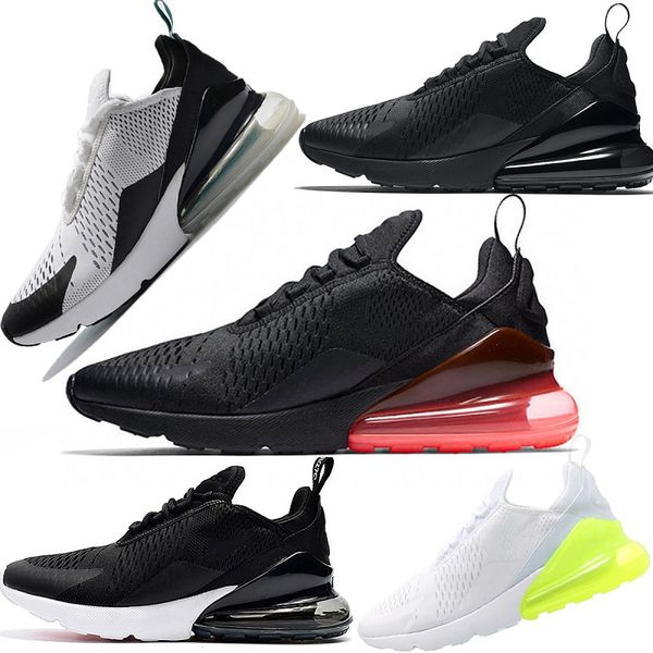 

stock 270 react eng men women running shoes cactus trails triple black white oreo royal blue mens trainers sports sneakers size 36-45