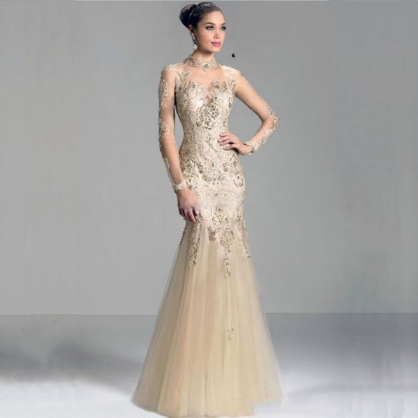 

MANSA 2018 Modest Mermaid Mother Of The Bride Dresses With Sleeves Appliques Long Lace Mother Bride Dress For Weddings