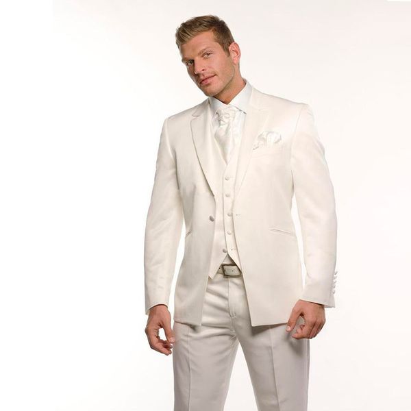 

слоновая кость slim fit свадебные костюмы жених смокинги slim fit жених мужские костюмы 3 шт. (куртка+брюки+жилет) лучший человек blazer, Black;gray