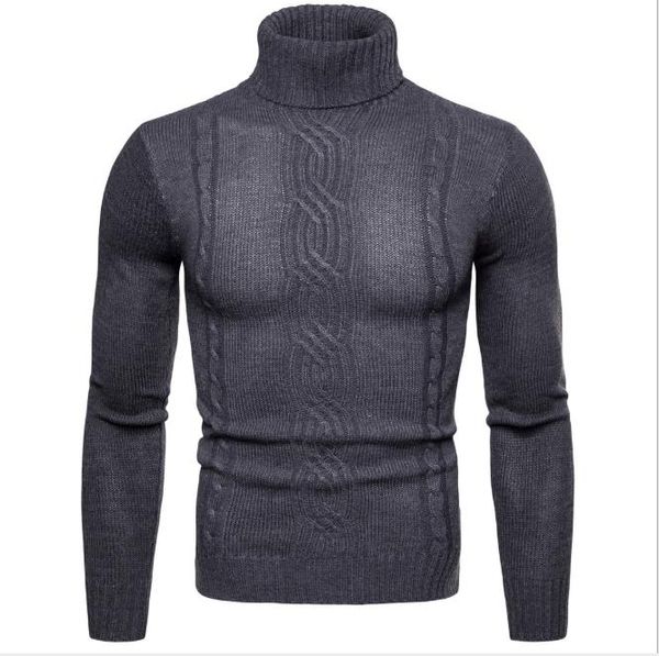 

2018 men autumn winter basis turtle neck sweater cotton thick warm long sleeve o neck solid casual slim fit new, White;black