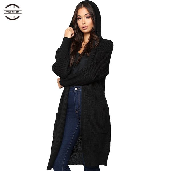 

2018 new autumn winter fashion women long sleeve loose knitting sweater womens knitted female cardigan pull winter clothes women, White;black